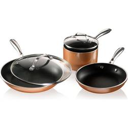 Gotham Steel StackMaster Cookware Set with lid 5 Parts