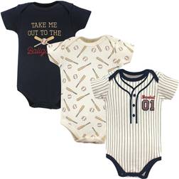 Little Treasures Bodysuits 3-pack - Baseball (10171146)