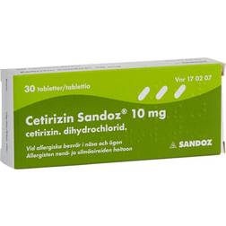 Cetirizin Sandoz 10mg 30pcs Tablet