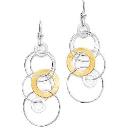 Ippolita Sterling Silver & 18K Yellow Gold Chimera Circle Drop Earrings