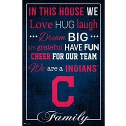 Fan Creations Cleveland Indians In This House Sign