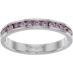 Traditions Jewelry Company June Birthstone Eternity Ring - Silver/Moonstone