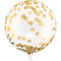 PartyDeco Konfettiballon Guld