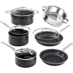 Granitestone Nonstick Cookware Set with lid 10 Parts