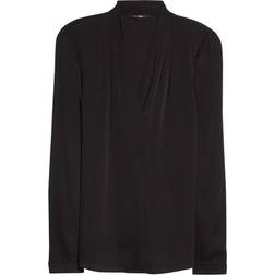 Kobi Halperin Nellie Silk-Blend Pleated Blouse