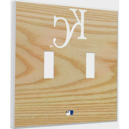 Strategic Printing Kansas City Royals Baseball Bat Design Double Toggle Light Switch Plates