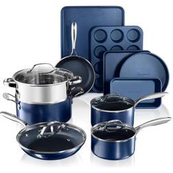 Granitestone - Cookware Set with lid 15 Parts