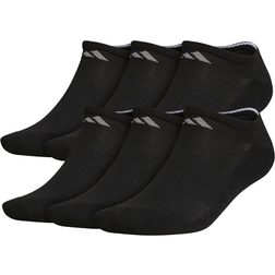 Adidas Men's Athletic Cushioned No Show Socks 6-pack - Black