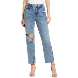 Good American 90s Duster Straight Leg Jeans - Blue