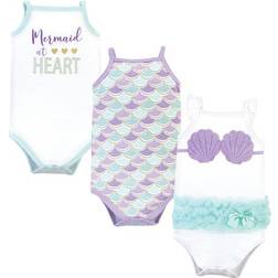 Little Treasures Cotton Bodysuits 3-pack - Mermaid (10170343)