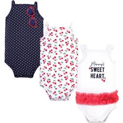 Little Treasures Cotton Bodysuits 3-pack - Cherries (10170367)