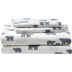 Eddie Bauer Bear Bed Sheet Grey