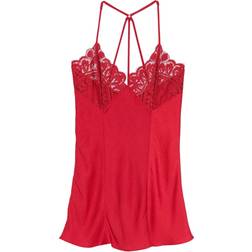 Jezebel Rita Lace & Satin Chemise - Tango Red