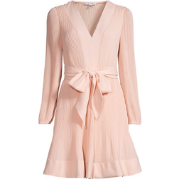 Milly Liv Pleated Dress - Nude