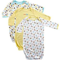 Luvable Friends Sleep Gowns 3-pack - Yellow Sheep (201033000)