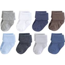 Luvable Friends Basic Socks 8-Pack - Charcoal/Blue (10728098)