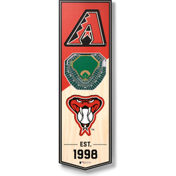 YouTheFan Arizona Diamondbacks 3D Stadium View Banner