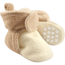 Luvable Friends Fleece Booties - Cream/Tan