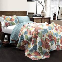 Lush Decor Layla Quilts Blue, Orange (233.68x223.52cm)