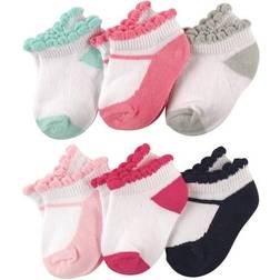 Luvable Friends Friends No-Show Ankle Socks 6-Pack - Mary Janes (10726148)