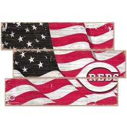 Fan Creations Cincinnati Reds 3-Plank Team Flag