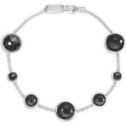 Ippolita 7-Stone Link Bracelet - Silver/Hematite/Rock Crystal