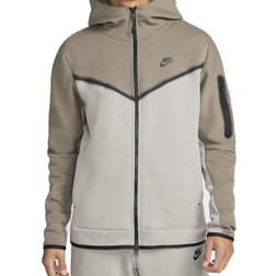 Nike Sportswear Tech Fleece Full-Zip Hoodie - Olive Grey/Enigma Stone/Black