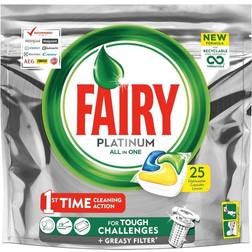 Fairy Platinum All In One Lemon Dishwasher 25 Capsules