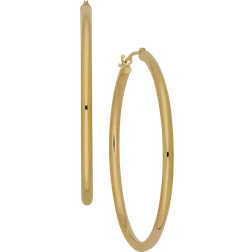 Welry Polished Hoops - Gold