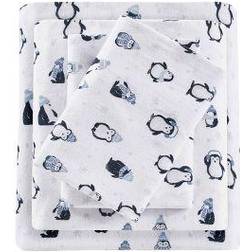 Intelligent Design Flannel Bed Sheet Blue