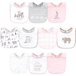 Hudson Cotton Bibs 10-pack Winter Forest