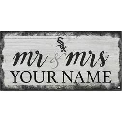 Fan Creations Chicago White Sox Personalized Mr. & Mrs. Script Sign