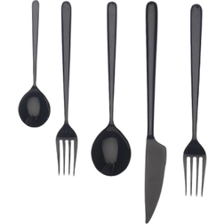 Mepra Linea Oro Nero Cutlery Set 5