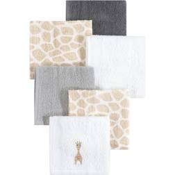 Hudson Woven Terry Washcloths 6-pack Giraffe