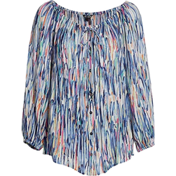 Nic And Zoe Toucan Shirt - Blue Multi