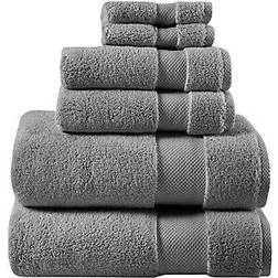Madison Park Splendor Towel Grey (147.32x76.2cm)