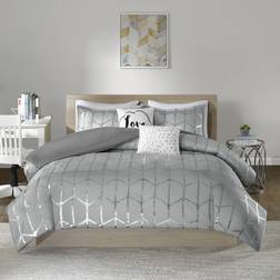 Intelligent Design Raina Duvet Cover Silver, Grey (228.6x172.72cm)