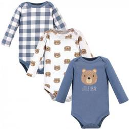 Hudson Cotton Long-Sleeve Bodysuits 3-pack - Little Bear (10125048)