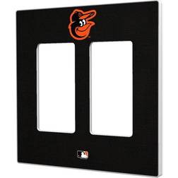 Strategic Printing Baltimore Orioles Solid Double Rocker Light Switch Plate