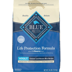 Blue Buffalo Life Protection Formula Adult Dog Chicken and Brown Rice Recipe 15.4kg