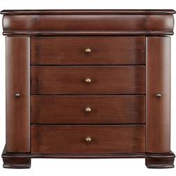 Pko Inc Large Brushed Jewelry Box - Brown