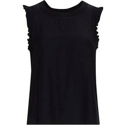 Cinq A Sept Lenore Ruffle Trimmed Silk Top