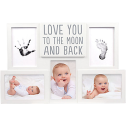 Pearhead Love You to the Moon and Back Handprint and Footprint Photo Frame