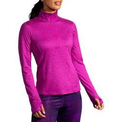 Brooks Dash 1/2 Zip Running Top Women - Heather Magenta