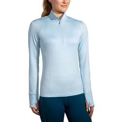 Brooks Dash 1/2 Zip Running Top Women - Heather Artic