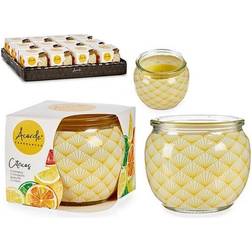 BigBuy Home Stearinlys Citrus Gul (7 x 6 x 7 cm)