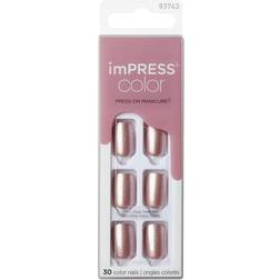 Kiss imPRESS Color Press-on Manicure Paralyzed Pink 30-pack