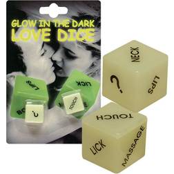 You2Toys Dadi dell'Amore Glow in the Dark Set Versione in inglese Verde