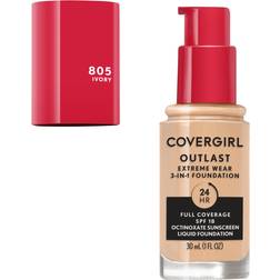 CoverGirl Outlast Extreme Wear Foundation Spf18 805 Ivory