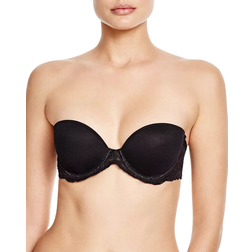 Natori Feathers Strapless Plunge Bra - Black